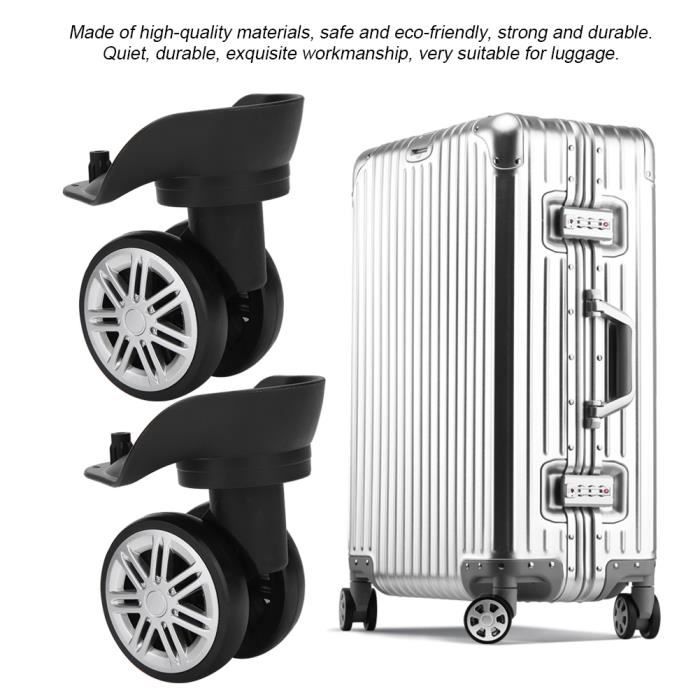 Roue de valise noire, grande roue à double rangée, résistant à la pression  écologique tout à fait pour valise extérieure-GUA - Cdiscount Bricolage
