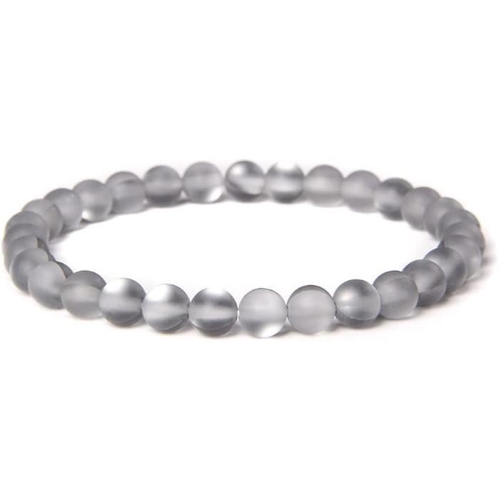 Set De 3 Bracelets Perles Pierres Naturelles - Hématite, Tourmaline Noire, Œil De Tigre - Perles 6mm - Extensibles - Fait Main - Cadeau Lithothérapie