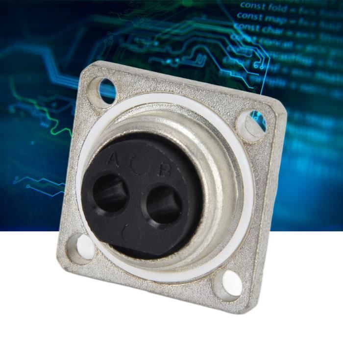 Prise Moteur Traîne 2 Broches 100 A – Compatible 12/24/36/48 V, étanche IP67, Pour Fil 4/6 AWG – Connecteur Marin Costaud
