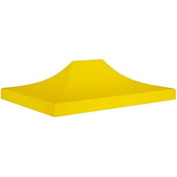 vidaXL Toit de tente de réception 4 5x3 Jaune - vue 2