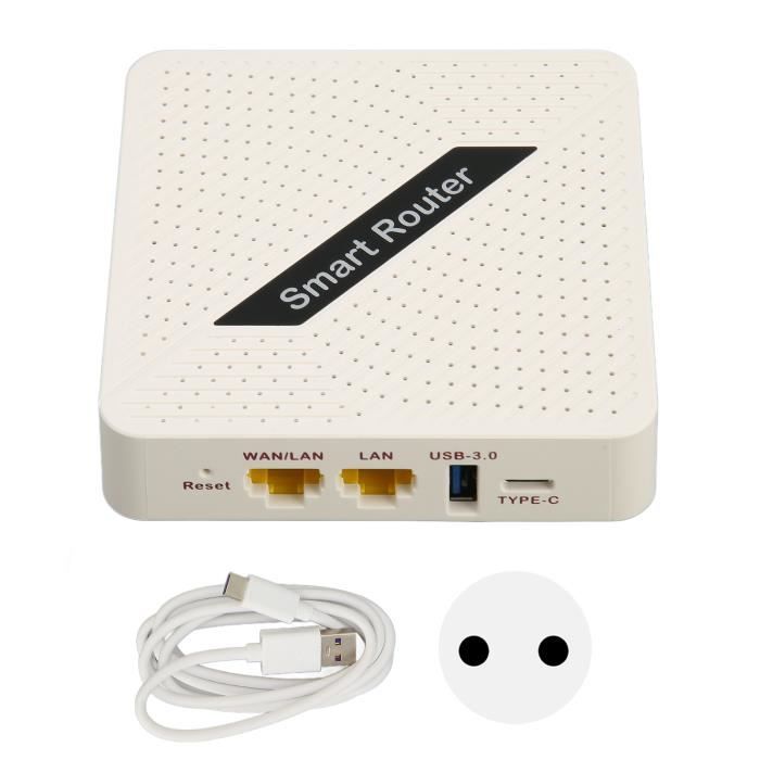 ZER-HURRISE routeur 5G Routeur portable WiFi 6 1775Mbps Prise en charge du port LAN WAN connectant plusieurs appareils Hotspot WiFi