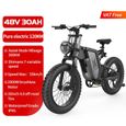 Vélo électrique XINGJI X20 - 20" Fat Bike - 2000W Moteur - 48V 30AH Batterie - Noir-1