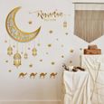 Stickers muraux décoratifs salon chambre stickers muraux Lampe étoile clair de lune Toile de fond anglaise-1