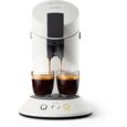 Machine à café dosette SENSEO ORIGINAL+ Philips CSA210/11, Booster d’arômes, Sélecteur d’intensité, 1 ou tasses, Blanc titane-1