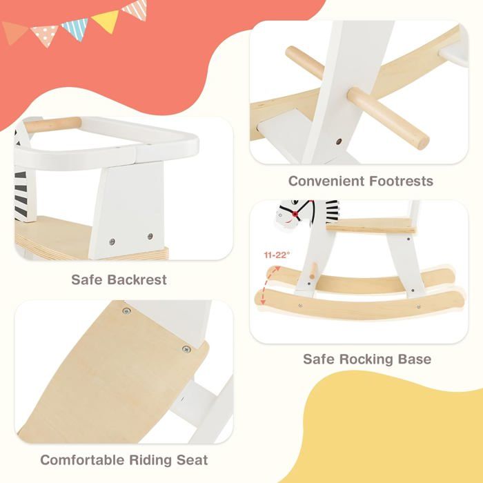 GOPLUS 4 En 1 Arche Escalade Montessori – Cheval Bascule, Tunnel Et Siège Amovible Pour Bébés 1-5 Ans