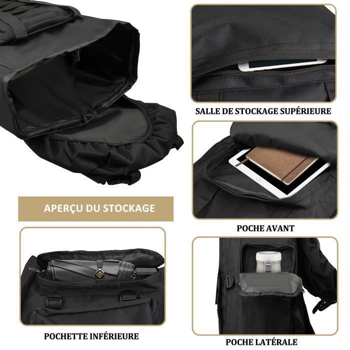 Sac à Dos Convertible Saxophone – Étui Nylon Rembourré Avec Bretelles Réglables Et Poches De Rangement
