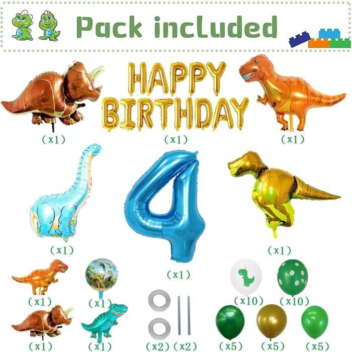 137 Pièces Decoration Anniversaire Dinosaure, Decoration Anniversaire 137 Pièces Decoration Anniversaire Dinosaure, Decoration Anniversaire