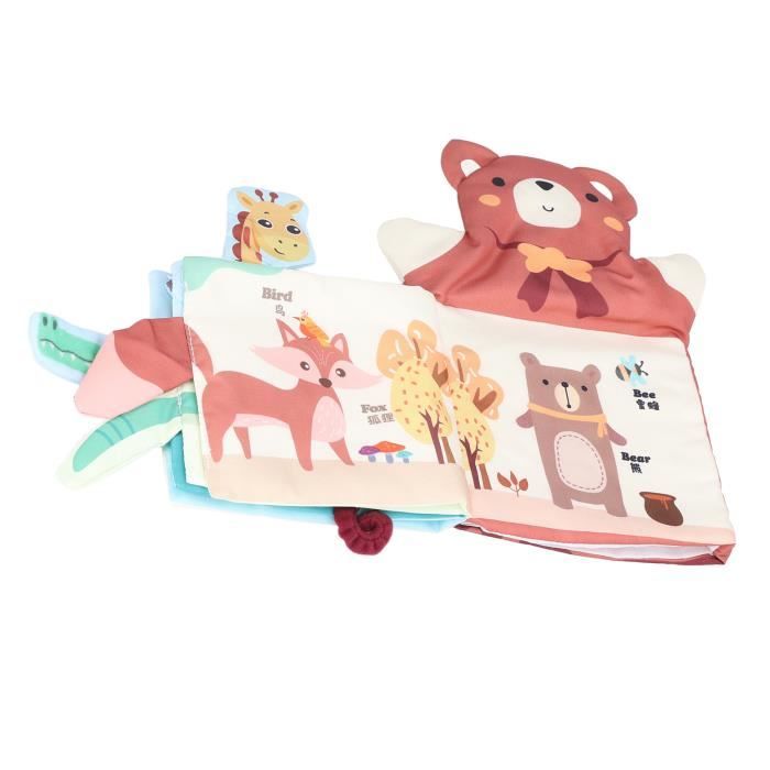 SALALIS Poupée à main Gants de marionnettes de poupée de main douce  d'animal de dessin animé racontant le jouet jeux peluche