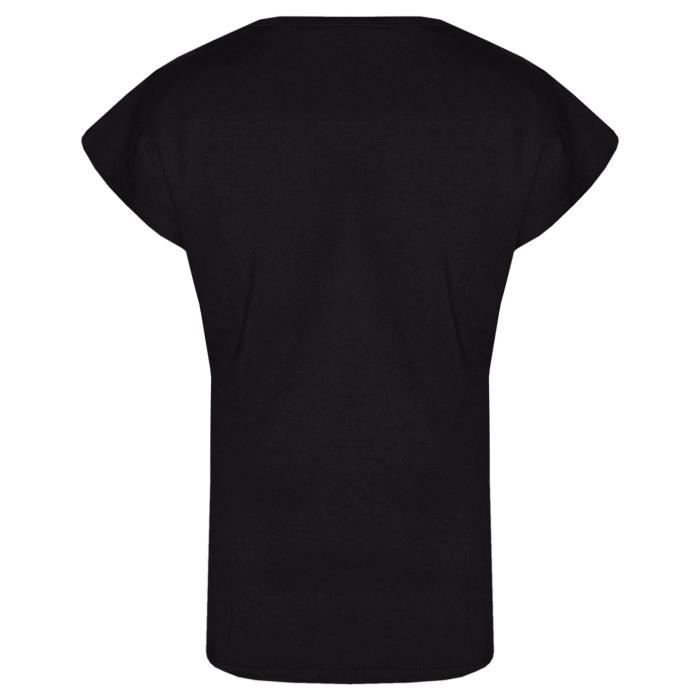 T-shirt Fille Marks & Spencer Rayé Noir Taille 8-9 Ans Coton