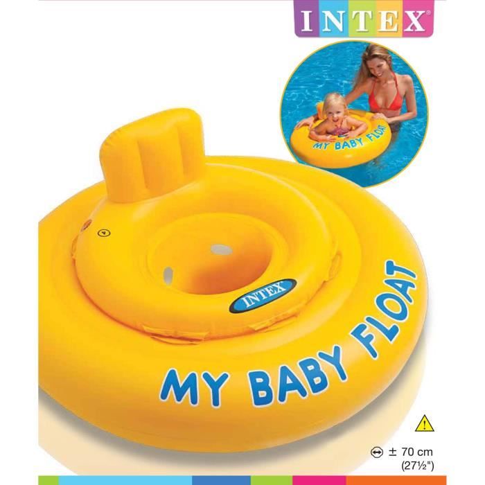 Bouée gonflable pour bébé - INTEX - Jaune - A partir de 6 mois - Mixte - 70  cm