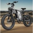 Vélo électrique XINGJI X20 - 20" Fat Bike - 2000W Moteur - 48V 30AH Batterie - Noir-2