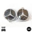 Lot de 4 Cache-moyeux AMG pour Mercedes-Benz Noir Mat Étoile Moyeu 75 mm-2