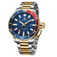2020 WWOOR montres hommes or plein acier lumineux étanche Quartz montre de sport mâle luxe plongée Date montre-bracelet-2