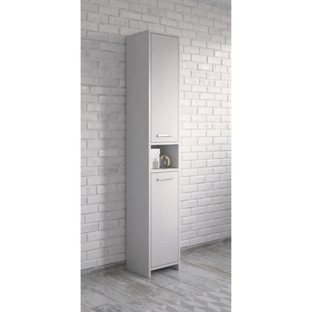 Armoire De Rangement De Nemo Hauteur 167 Cm Blanc Brillant Meuble De Rangement Haut Placard Meuble De Salle De Bain Achat Vente Colonne Armoire Sdb Armoire De