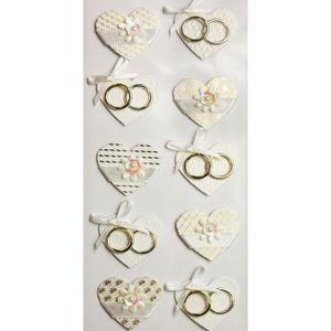 Lot De Fournitures Scrapbooking - Autocollants Et Embellissements Thèmes Famille & Mariage