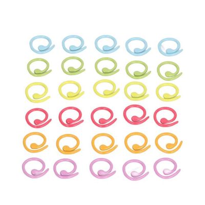 100 Marqueurs Crochet Spirale 6 Couleurs – Alliage De Zinc Coloré Pour Tricot & Couture