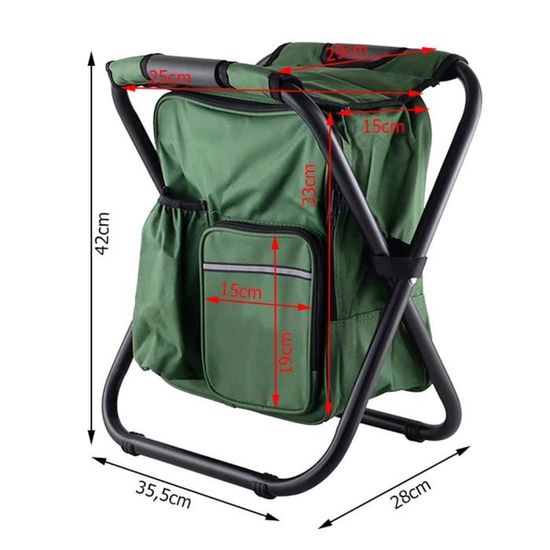Ultralight Sac à Dos Tabouret Combo - Sac à Dos Léger Compact Et Pliage Portable Pour Le Camping P Che Pique Nique Sports De Plein Air