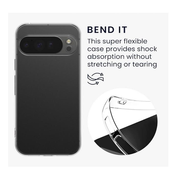 QUIVANA Coque Pour Google Pixel 4A Silicone Liquide Protection Fiche