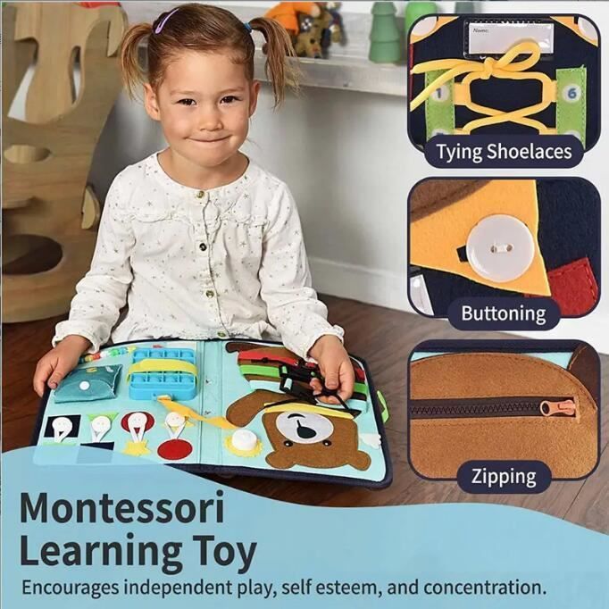 Montessori 1 2 3 4 Ans, Jouet Enfant 1 2 Ans, Jeux Enfants 1 2 3 Ans, Busy  Board, Cadeau Enfant 1 An, Jeux Bébé 1 An, Jeux Montessori 1 An, Cadeau  Bébé Garçon, Cadeau Bebe 1 An, Planche Montessori