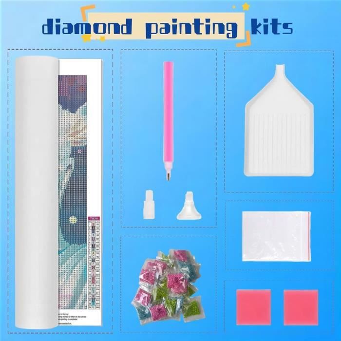 Kits De Peinture Diamant Mosaïque Faits À La Main Pour Adultes, Kit D'art  Diamant 5D