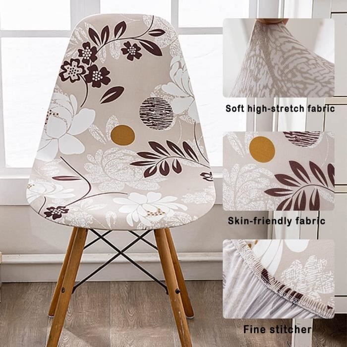 Housses De Chaise Extensibles Sans Accoudoirs - Tissu Jacquard Imperméable, Tailles Universelles - Pour Salle à Manger, Salon