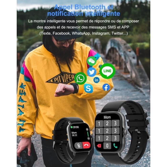 Montre connectée homme ecran tactile sales