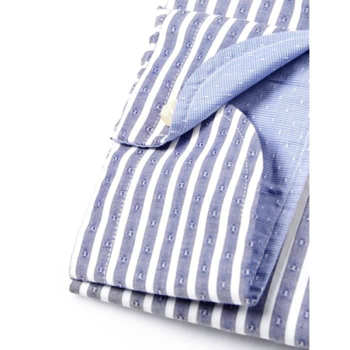 CHEMISE HOMME EN COTON RIVER WOODS Bleu Cdiscount Pr t Porter