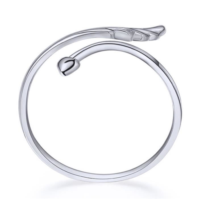 Bague Ailes Cœur D'Ange En Argent Sterling 925 - 12 Mm - Neuf Avec Étiquettes