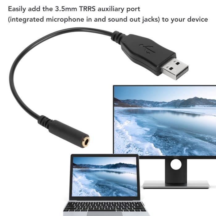 MillSO Adaptateur Casque TRRS 3,5 mm vers 2 Prises TRS 3,5 mm (Audio et MillSO Adaptateur Casque TRRS 3,5 mm vers 2 Prises TRS 3,5 mm (Audio et