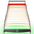 Lit voiture de course pour enfants - OVONNI - Economique avec LED - Rouge - 140x200 cm-3