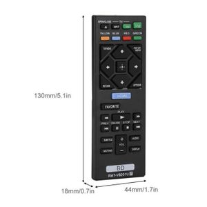 Ricambio Telecomando KDL-32W660E Télécommande - Sony - RMT-TX300E - Compatible Avec Smart TV - Boutons Youtube/Netflix - Noir Sony 4k TV