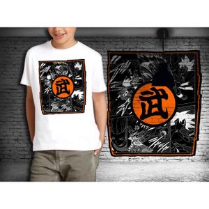 CoolChange Peignoir Enfant Son Goku Avec Signe GO - Robe De Chambre Goku Tailles 130 Ou 150