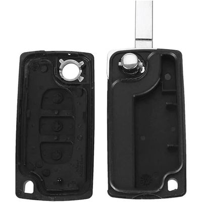 Coque De Clé Pliable ANGOFIZ Pour Peugeot/Citroen - Modèle 2 Boutons CE0523 Lame VA2, Compatible Multiple