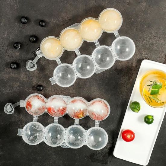 VBESTLIFE Moules à glace Moule de Boule de Glace Ronde en Silicone