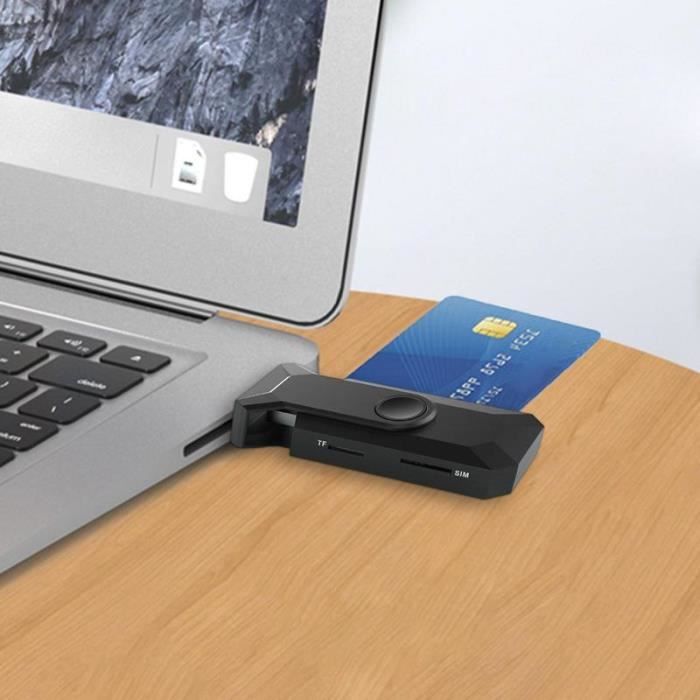 Lecteur de cartes CF intelligent portable, USB 2.0, flash compact, pour PC  et ordinateur portable