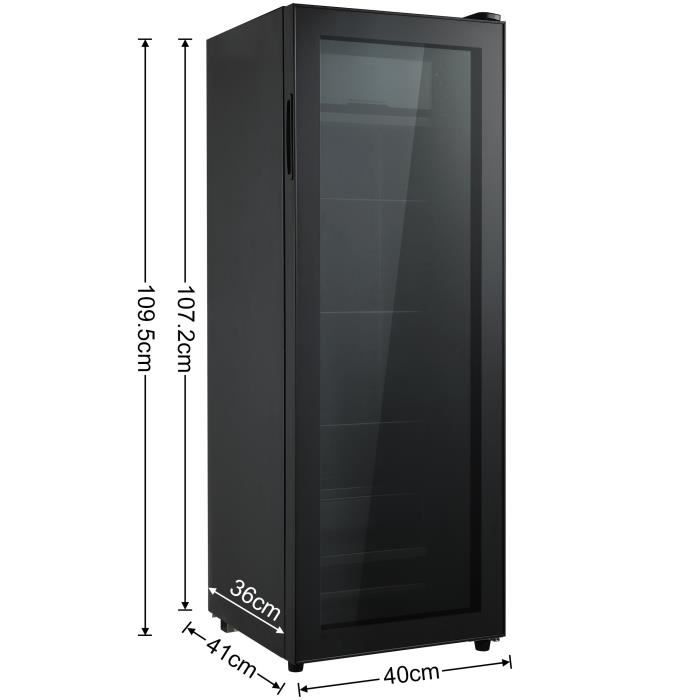 Mini frigo de chambre 128L (8L+120L) - Réfrigérateur à boissons