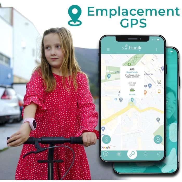 Montre Intelligente Enfants SaveFamily Iconic Plus - GPS, Appels, WhatsApp, IA