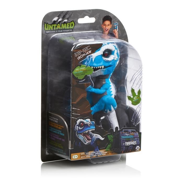 Figurine WowWee Fingerlings Untamed Bébé T-Rex Ironjaw Bleu - Autre jeux  éducatifs et électroniques - Achat & prix
