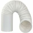 Tuyau Climatiseur Mobile Local de 2m en PVC, Tuyau d'Évacuation Flexible pour les Directions de Montage dans le Sens Antihoraire