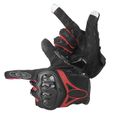 Gants de de protection de moto cyclisme de course racing doigt complet - rouge M-HEN-0