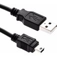 G-Shield 50cm Câble Mini USB 2.0 A Mâle vers Mini B Data Sync Chargeur et Données pour Caméras Disques Durs Externe 0,5 Mètre Noir-0