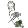 Chaise chaise de jardin hx12581 chaise de bistro 93 cm chaise pliante métal et bois