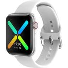 GOBRO Montre connectée IWO X8 pour femmes, moniteur de fréquence cardiaque, moniteur d'activité physique tactile - Blanc