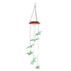 HOMGEEK Solaire carillons éoliens Lumière de suspension Coloré Libellule Lampe de nuit Imperméable pour décoration maison fête jardin