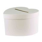 MEGACREA DIY Urne coeur en carton pour cagnotte cadeau 24,5 cm