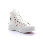 Baskets montantes Chuck Taylor All Star Lift Platform Embroidered - CONVERSE - Blanc - Homme - Plateau