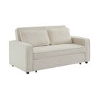 SWEEEK Canapé convertible 3 places bouclette Chill