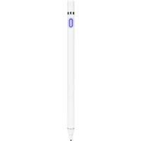 Eiffel Stylet Tactile Touch Control Pen Pour iPad - iPhone - tablette Android Stylet Capacitance Stylet Grip  (Blanc)