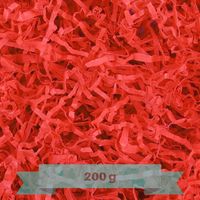 Creative Deco 200g Frisure Papier Déchiqueté Papier Kraft Rouge | Papier Cadeau Noel | Frisure Emballage | Remplissage Boite Cadeau