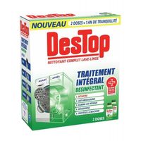 DESTOP - Nettoyant Complet Lave Linge Désinfectant 2 Doses - Lot De 3